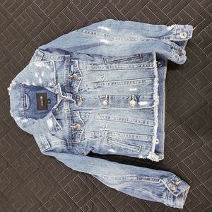JOE’S JEANS distressed denim jacket